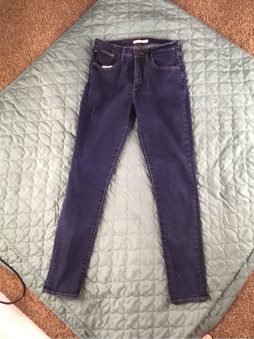 Levi's Navy Blue Skinny Stretch Jeans